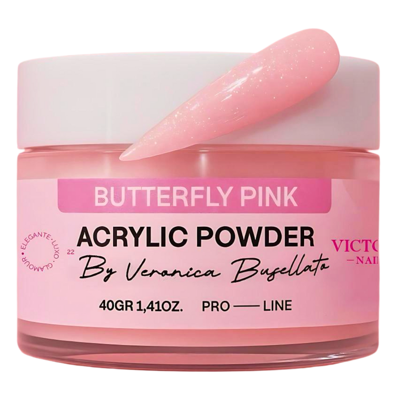 Acrylic Powder Butterfly Pink Victoria Nails 40 gr By Veronica Buzellato